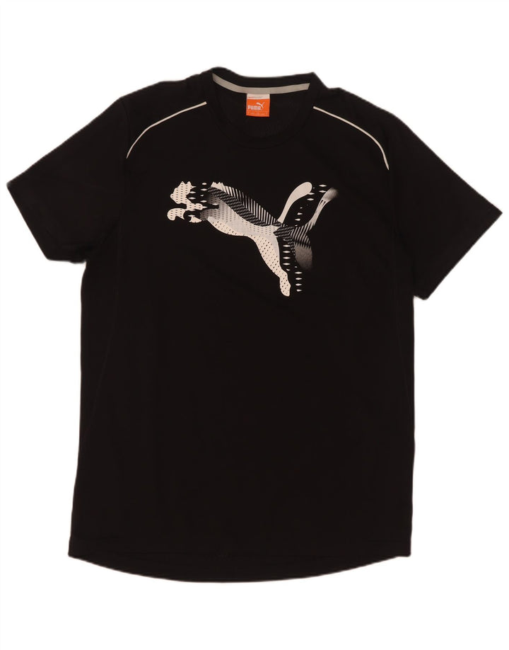 Męski T-shirt z grafiką Puma, duży, czarny poliester