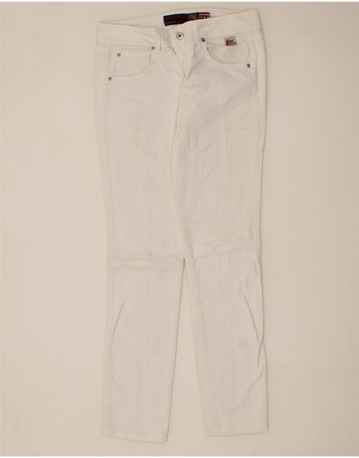 ROY ROGERS Womens Slim Jeans W26 L30 White Vintage Roy Rogers and Second-Hand Roy Rogers from Messina Hembry 