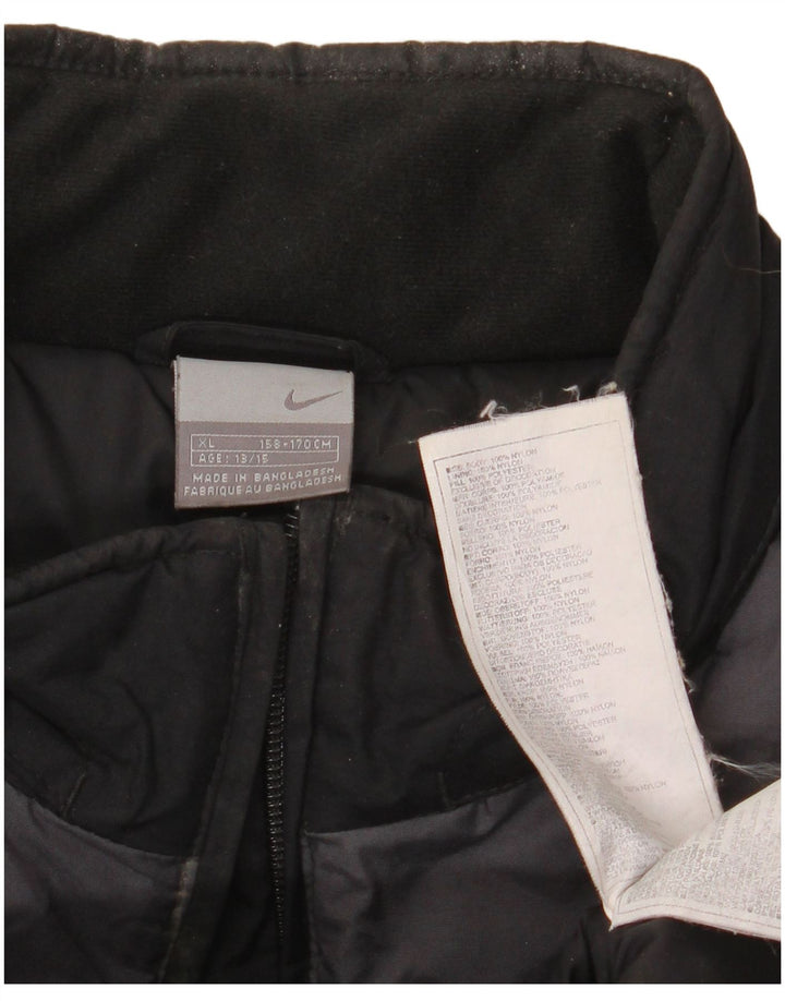 Chłopięca kurtka wiatrówka Nike 13-14 lat XL, czarny nylon z blokami kolorów