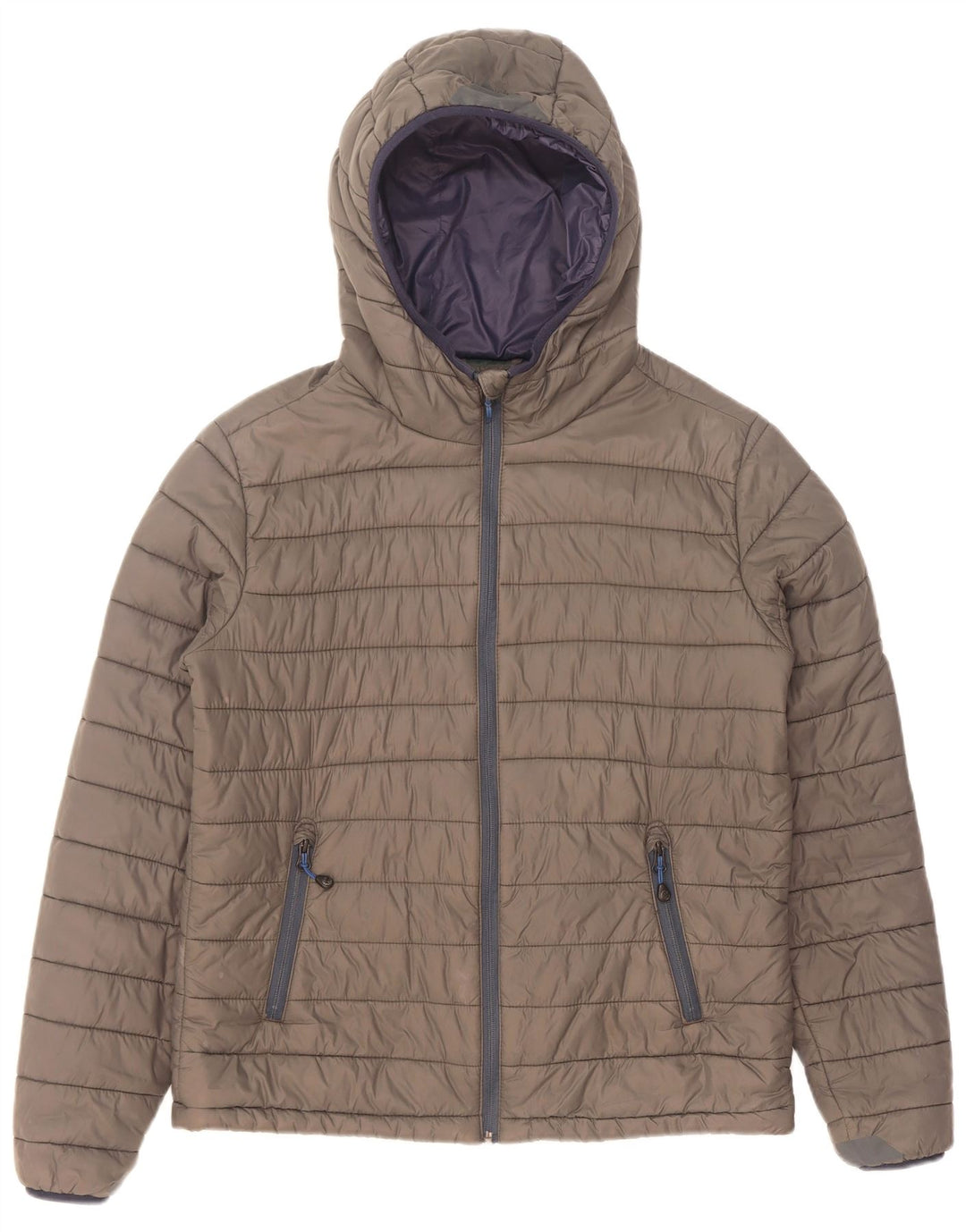 Męska wyściełana kurtka z kapturem North Sails UK 36 Small, szary nylon