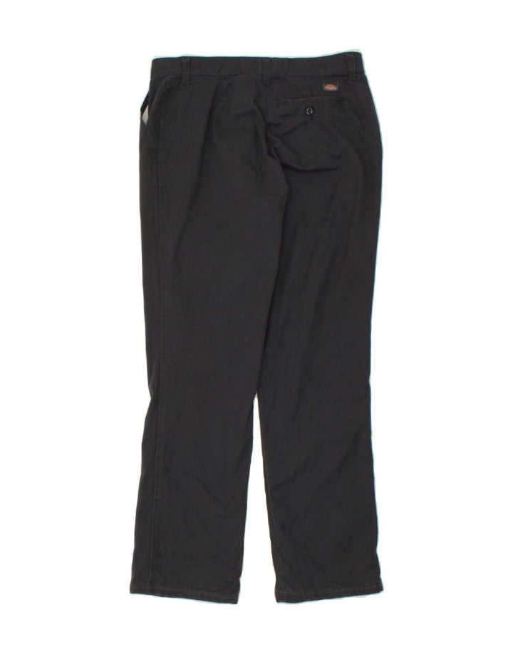 DICKIES Womens Straight Chino Trousers W30 L30 Grey Polyester Vintage Dickies and Second-Hand Dickies from Messina Hembry 
