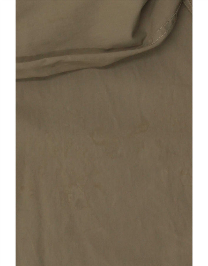 Męska koszula o nowoczesnym kroju Calvin Klein, mała, bawełniana khaki