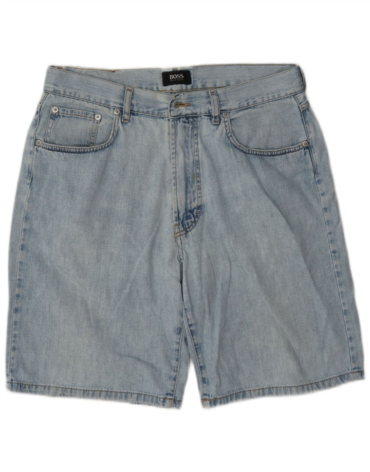 Męskie spodenki jeansowe Hugo Boss W35, duże, niebieskie
