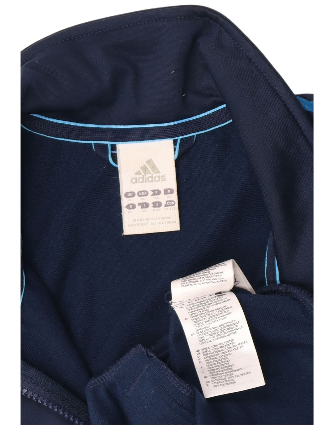 Adidas Męska bluza dresowa XL Granatowa, poliestrowa