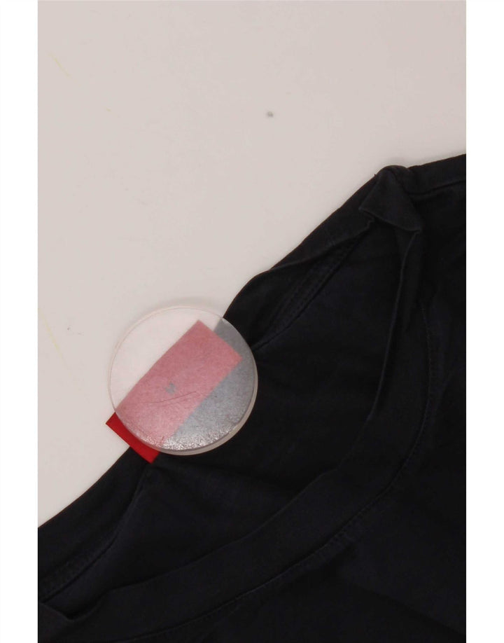 T-shirt męski Hugo Boss, średni, granatowy, bawełniany