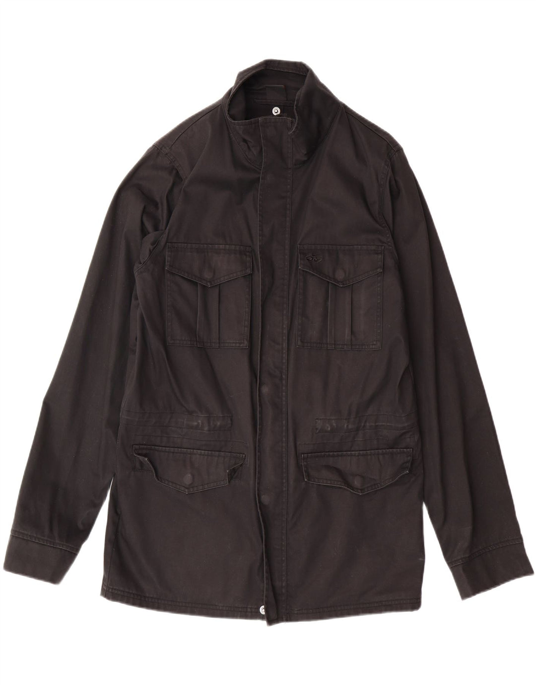 NIKE Mens Utility Jacket UK 36 Small Black Cotton