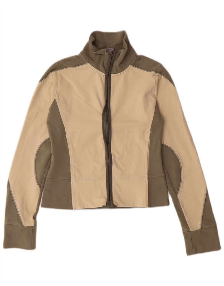 Damska bluza dresowa NIKE Crop Top UK 8/10 Mały beżowy blok kolorów