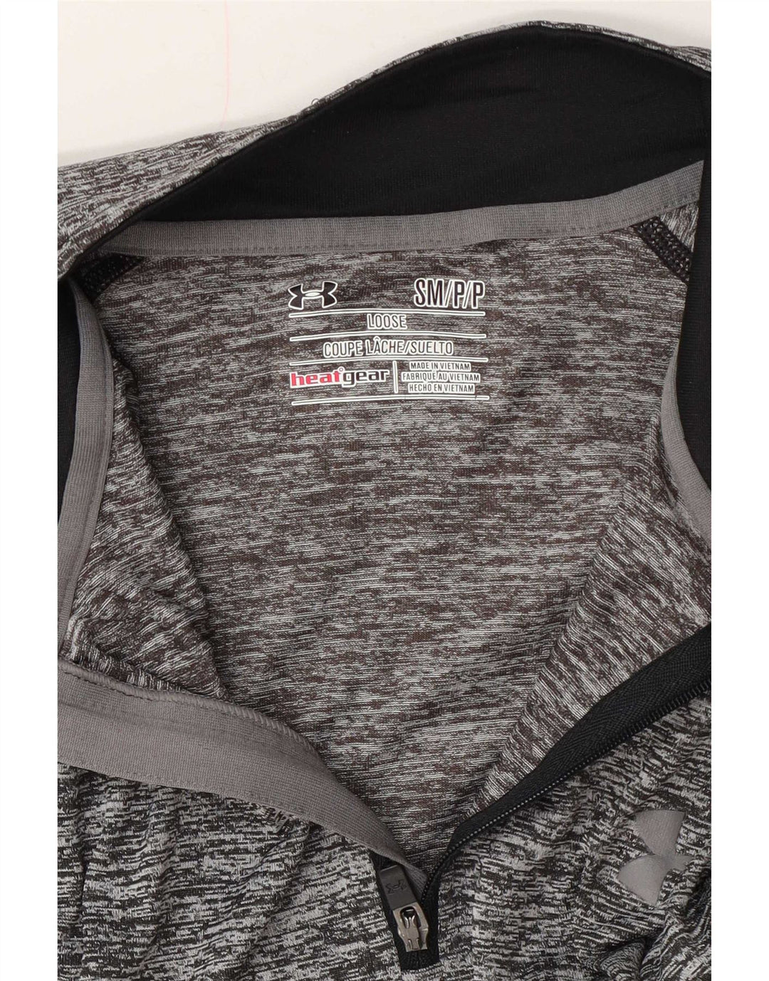 Męski dres Under Armour Heat Gear z pulowerem, mały, szary nakrapiany