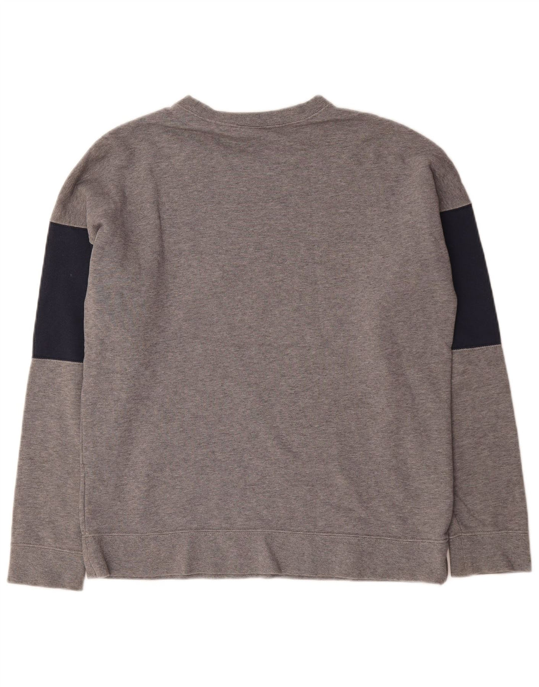Męska bluza Nike z grafiką, bawełniana, średnioszara, z blokami kolorów