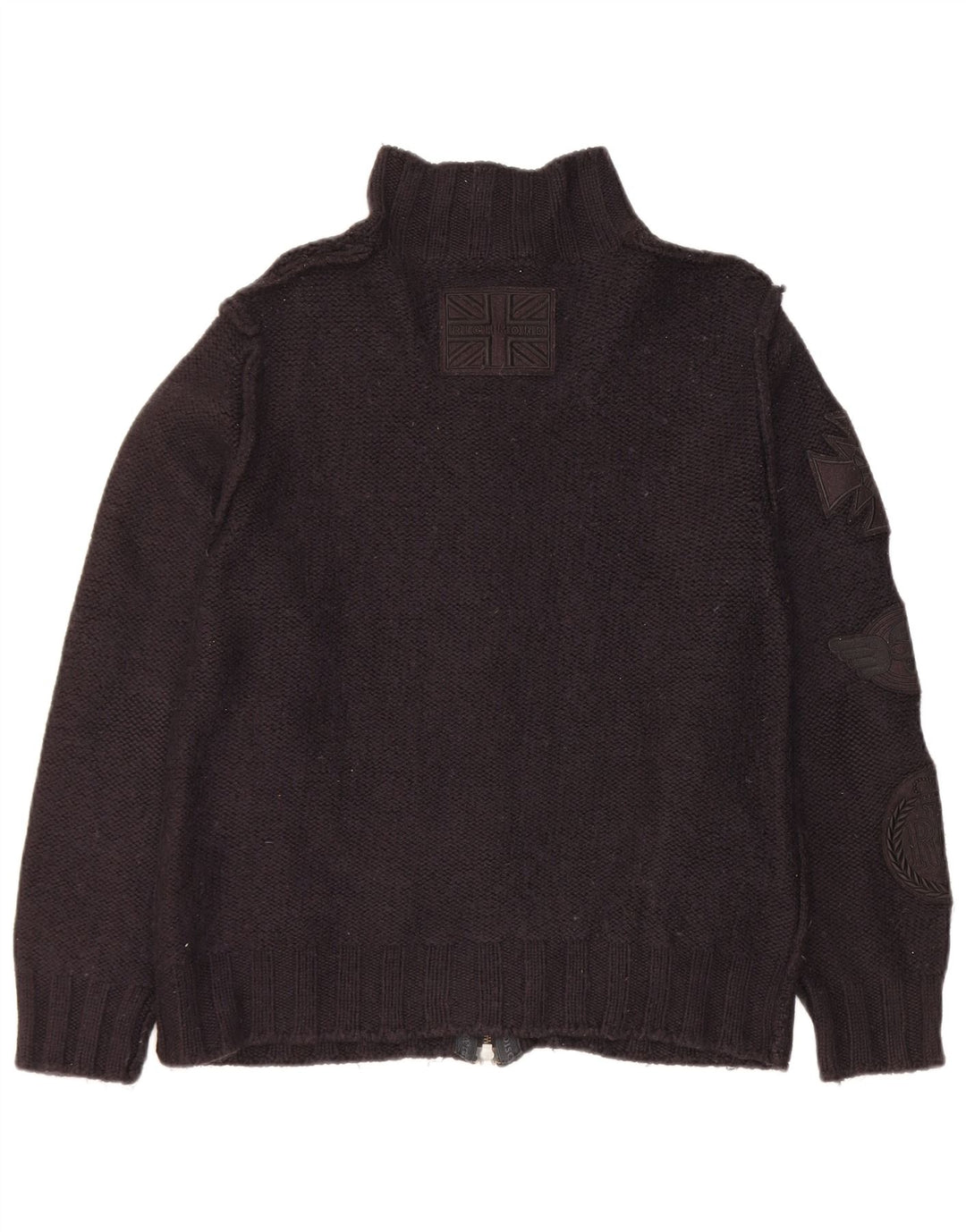 Sweter damski Richmond Cardigan UK 20 2XL Czarna wełna