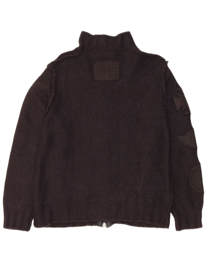 Sweter damski Richmond Cardigan UK 20 2XL Czarna wełna