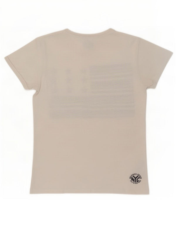 Męski T-shirt z grafiką Tommy Hilfiger, duży, biały, bawełniany