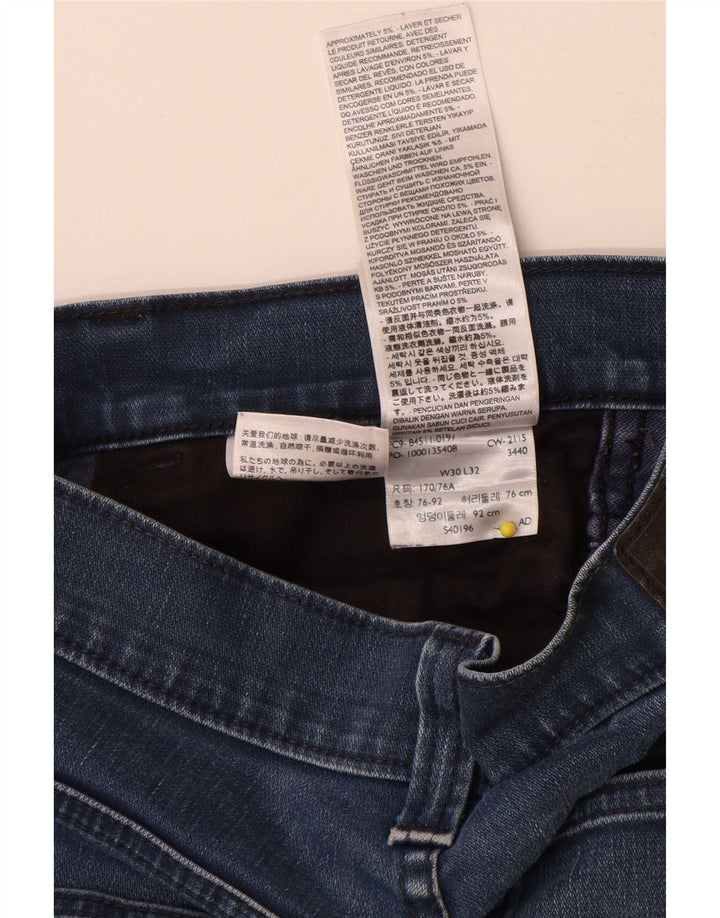 Męskie jeansy slim fit Levi's W30 L30 Niebieskie bawełniane