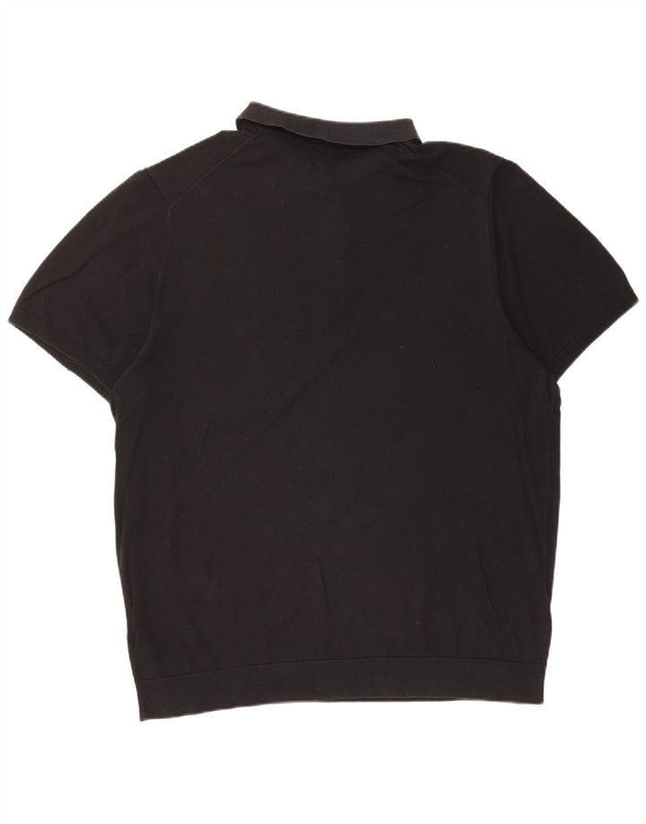 Męska koszulka polo Marks & Spencer XL, czarna, jedwabna