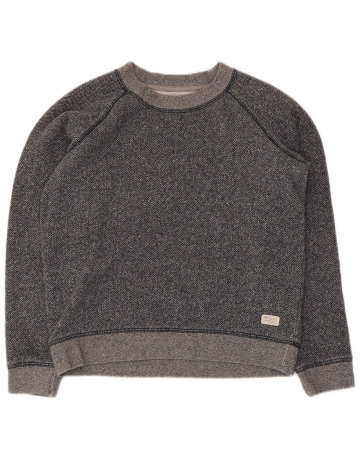 Damska bluza typu Crop Jack Wills UK 10, mała, szara jodełka
