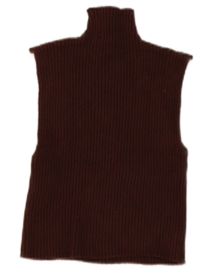 Damski krótki top Zara UK 8 Small Brown wiskoza