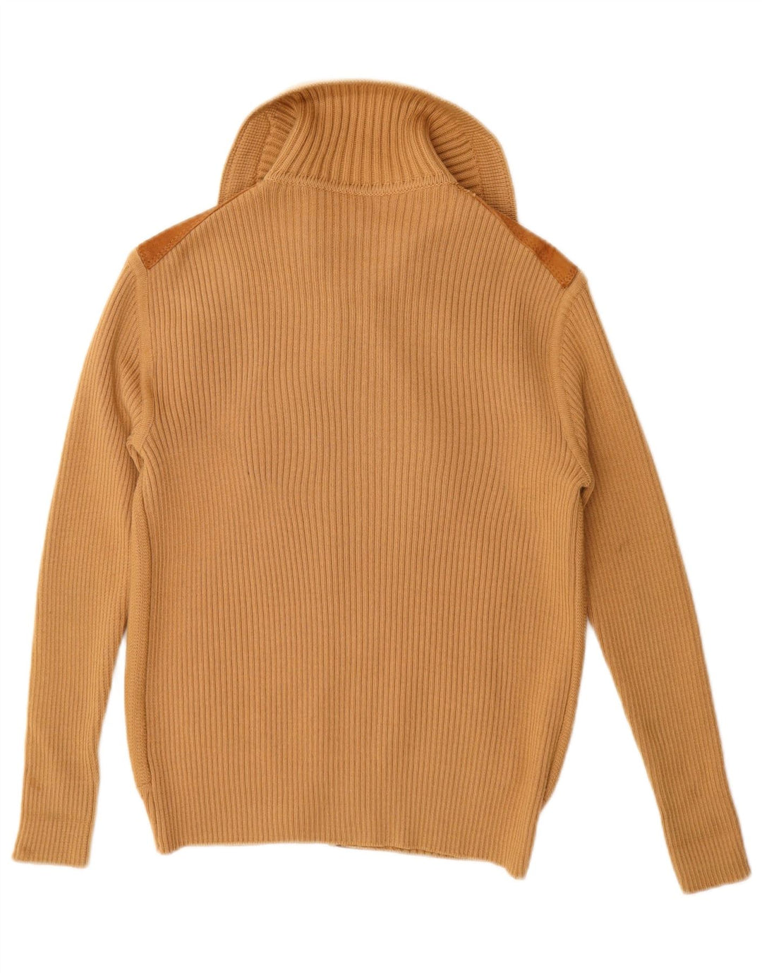 Damski zamszowy sweter VINTAGE UK 12 w kolorze średniego beżu