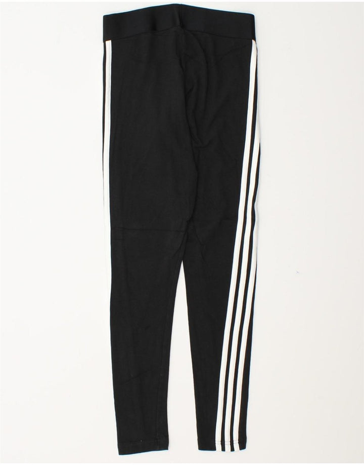ADIDAS Womens Leggings UK 8/10 Small  Black Vintage Adidas and Second-Hand Adidas from Messina Hembry 