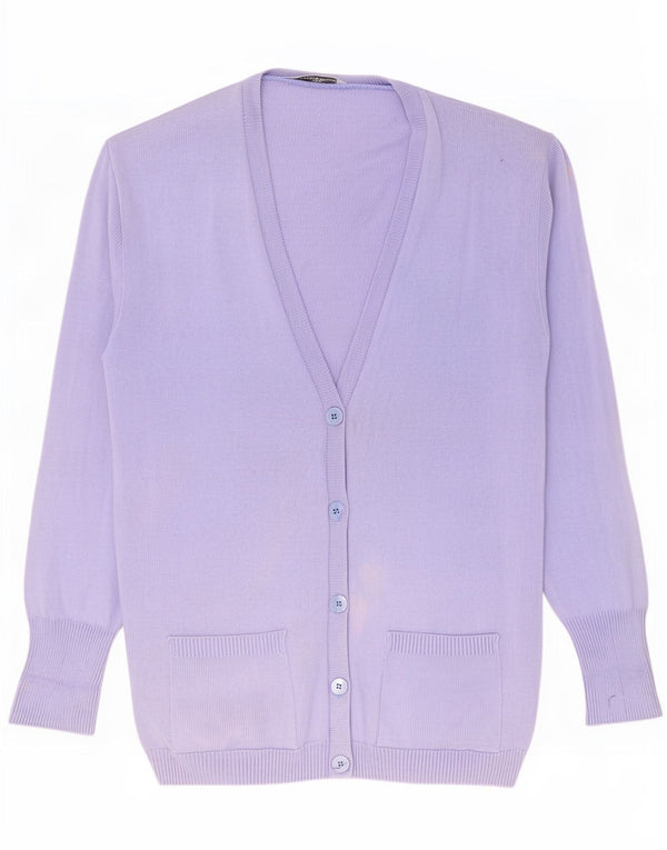 Marks & Spencer Damski sweter St. Michael Cardigan UK 10 Mały Fioletowy