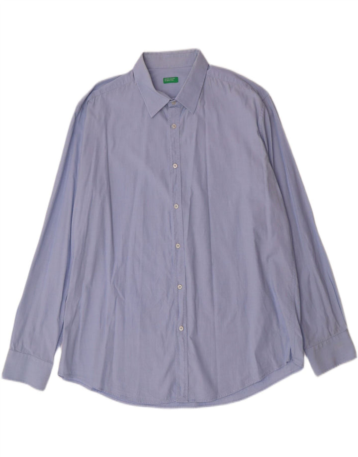 BENETTON Mens Shirt XL Blue