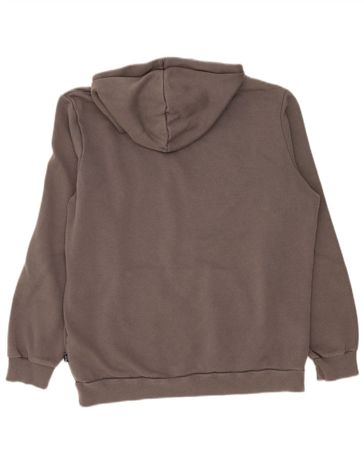 Męski sweter z kapturem Puma z grafiką, średnioszary, bawełniany