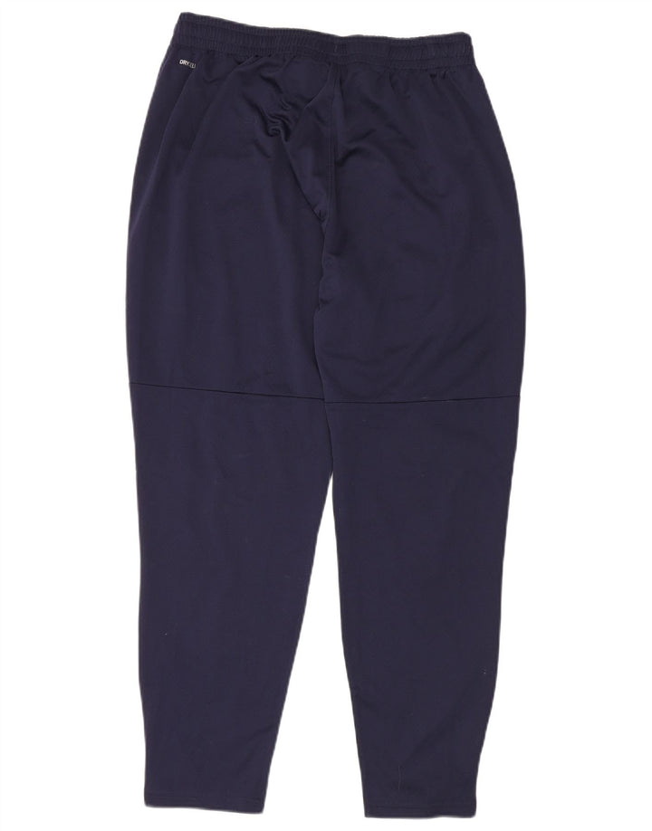 Męskie spodnie dresowe PUMA Warriors XL, granatowy, poliester z blokami kolorów