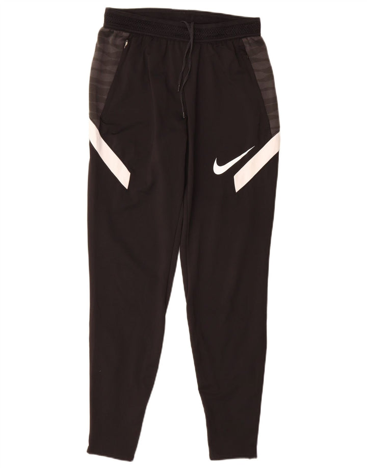 Męskie spodnie dresowe Nike Dri Fit Graphic, małe, czarne, z blokami kolorów