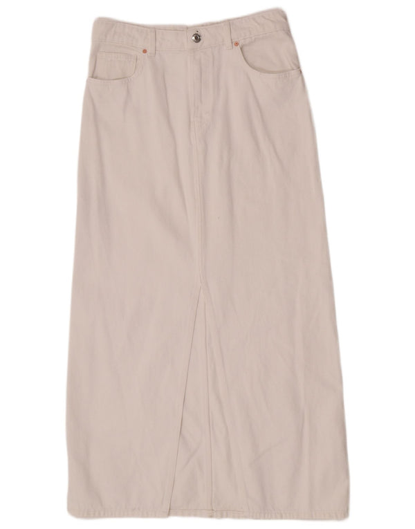 Damska spódnica dżinsowa Mango Średnia W30 Biała bawełna