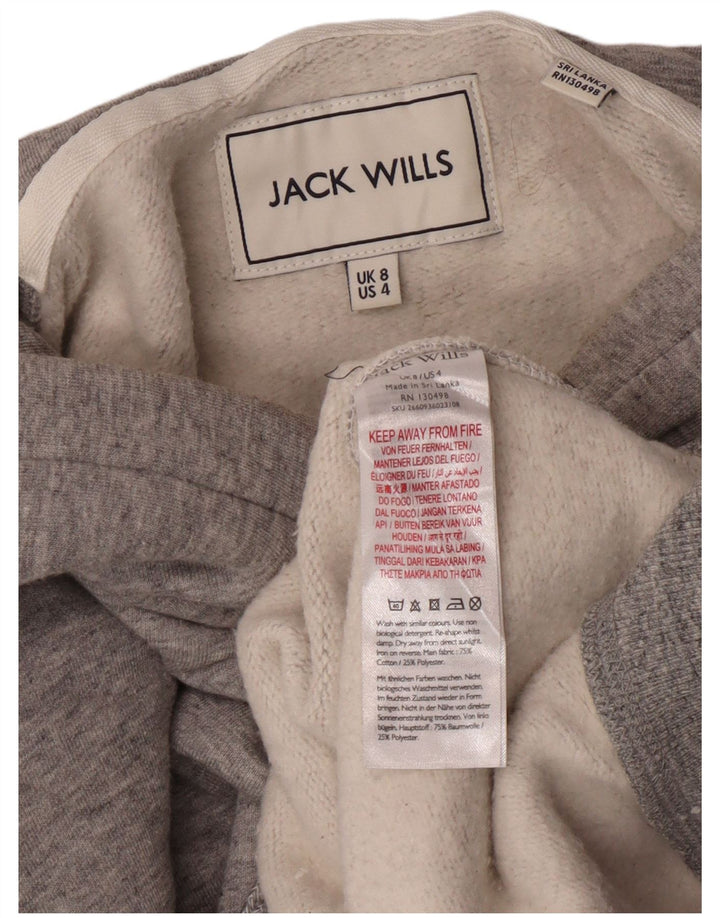 Damski sweter z kapturem Jack Wills UK 8 Small, szary, bawełniany
