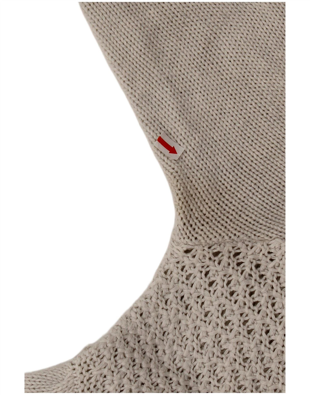 Damski sweter rozpinany z rękawem 3/4 Zara UK 10, mały, szary, bawełniany