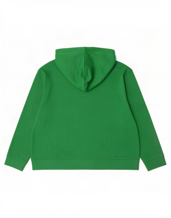 Zara Womens Hoodie Jumper UK 16 Large Green Polyester