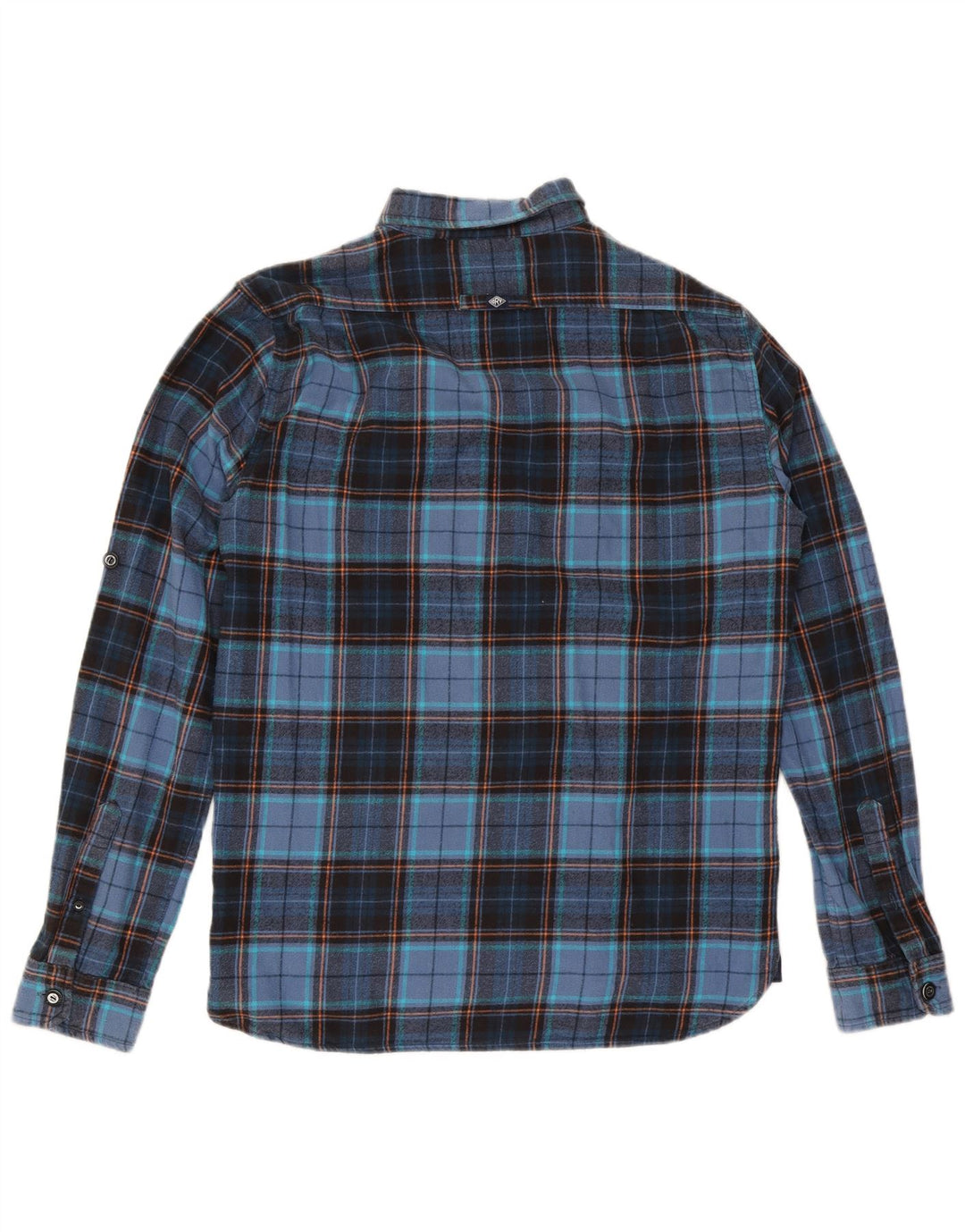 Męska koszula flanelowa Superdry XL, bawełniana, granatowa w kratę
