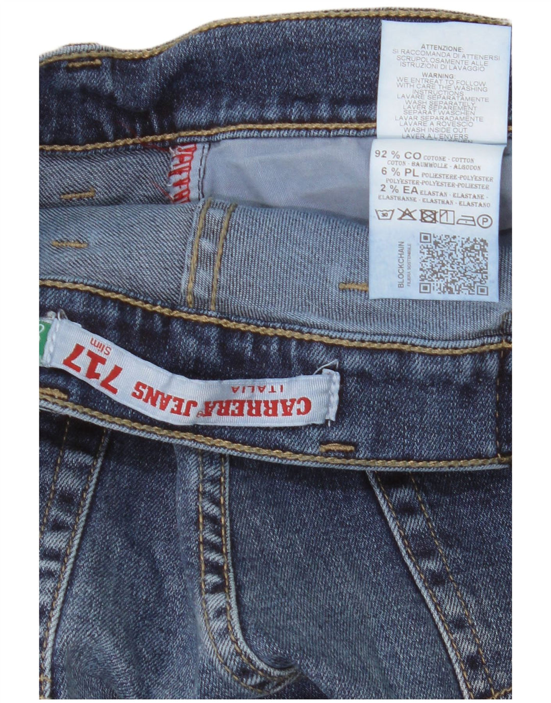 Carrera Męskie 717 Slim Jeans IT 48 Medium W33 L32 Niebieska bawełna