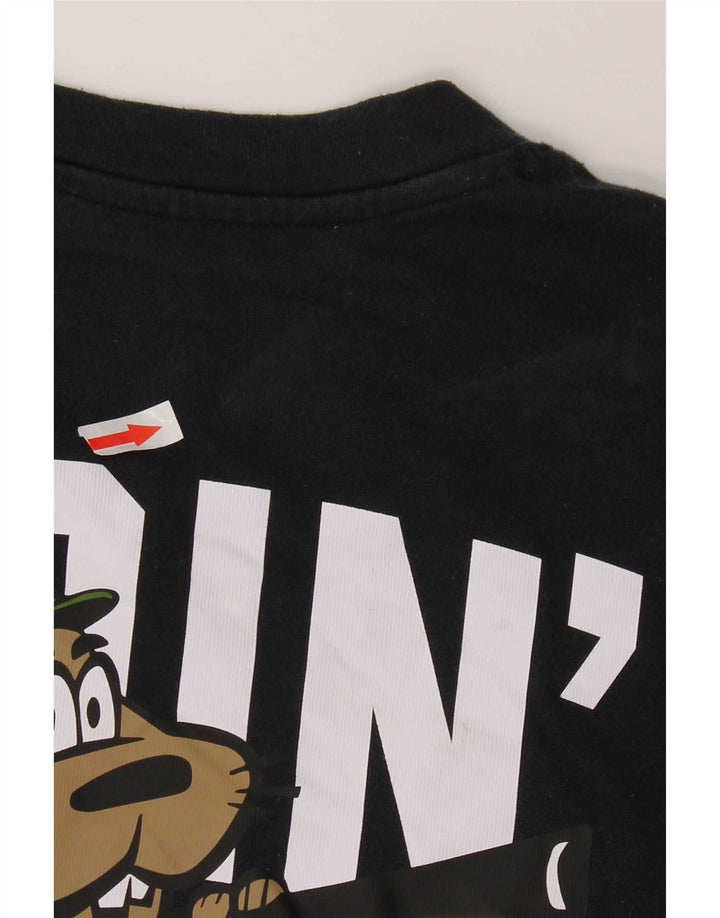 Męska koszulka z grafiką Under Armour, średnia czarna, bawełniana