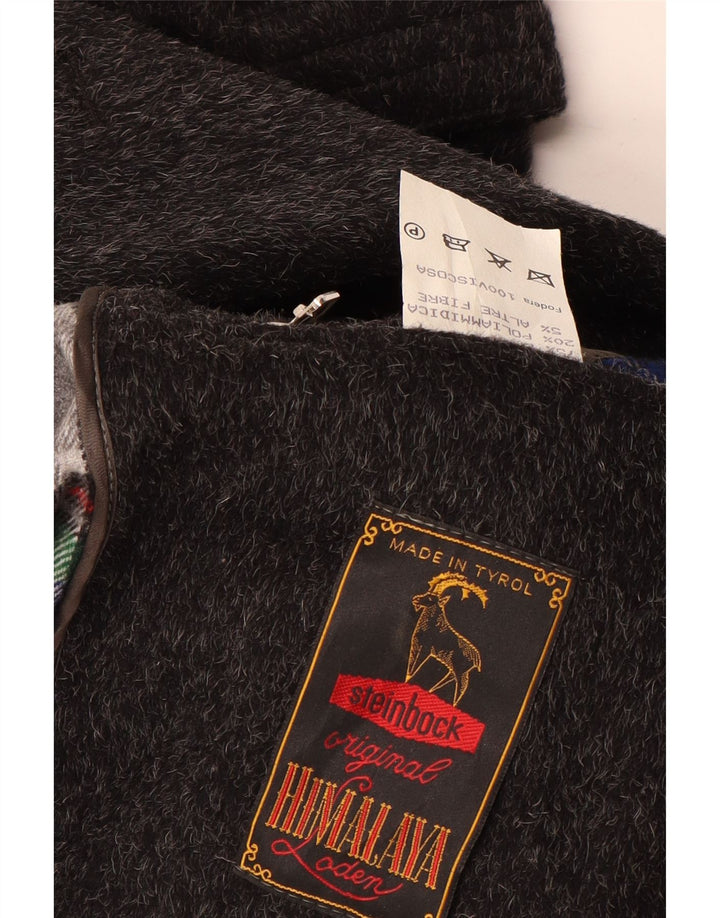 Męski dwurzędowy płaszcz Himalaya IT 50, duża, szara wełna