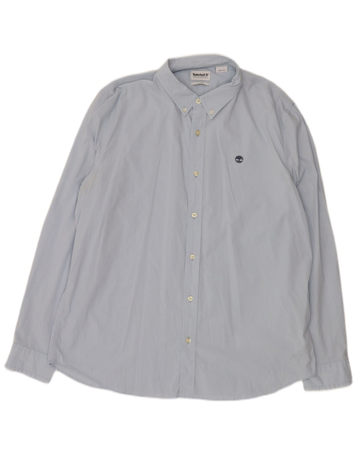 Koszula męska TIMBERLAND Slim Fit 2XL, niebieska, bawełniana
