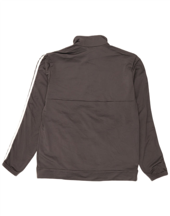 Adidas Męska bluza dresowa, duża, szara, poliestrowa