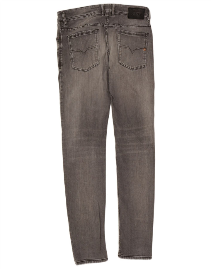 Diesel Męskie Sleenker Slim Jeans W32 L32 Szara bawełna