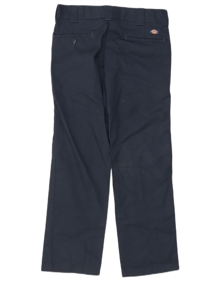 Męskie spodnie typu chino, slim, proste, DICKIES W30 L30 Granatowy poliester