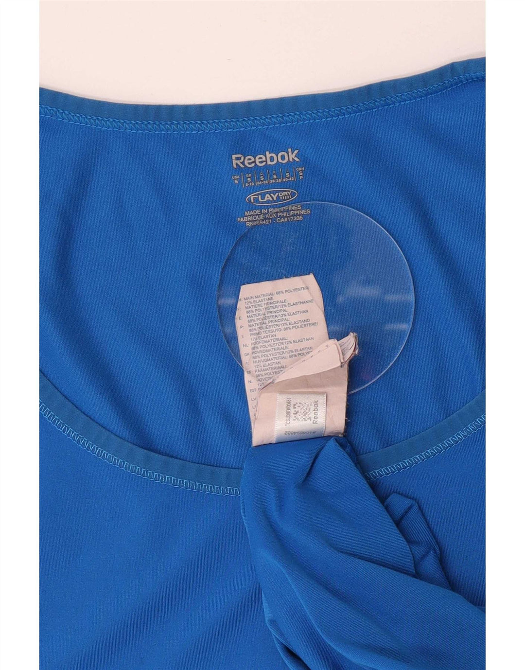 Damska koszulka Reebok Top UK 8/10 Small Blue Polyester