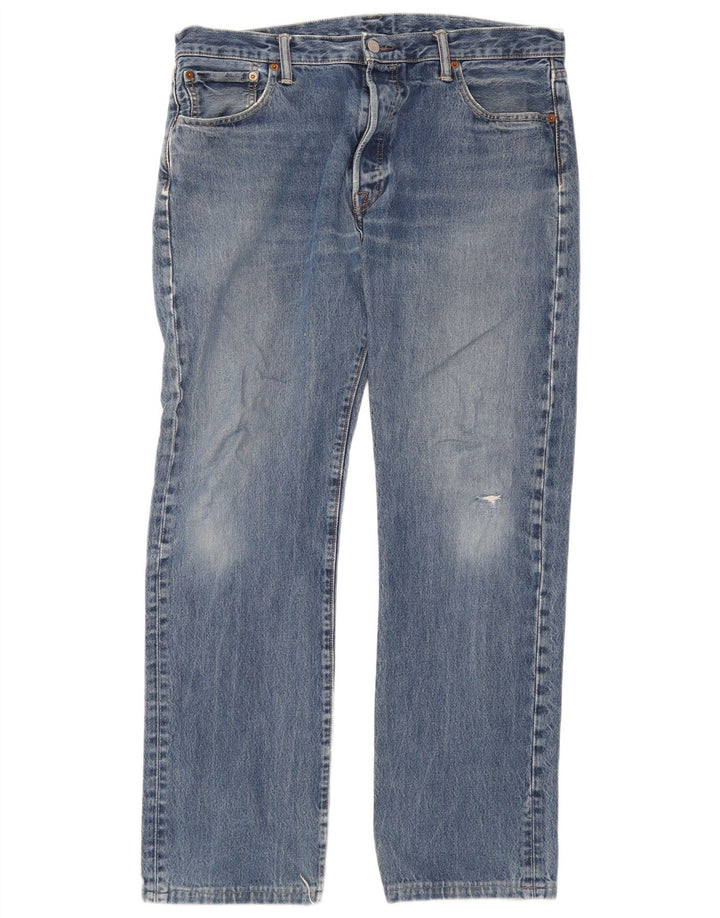 Męskie jeansy Levi's 501 w trudnej sytuacji W36 L31 Niebieskie