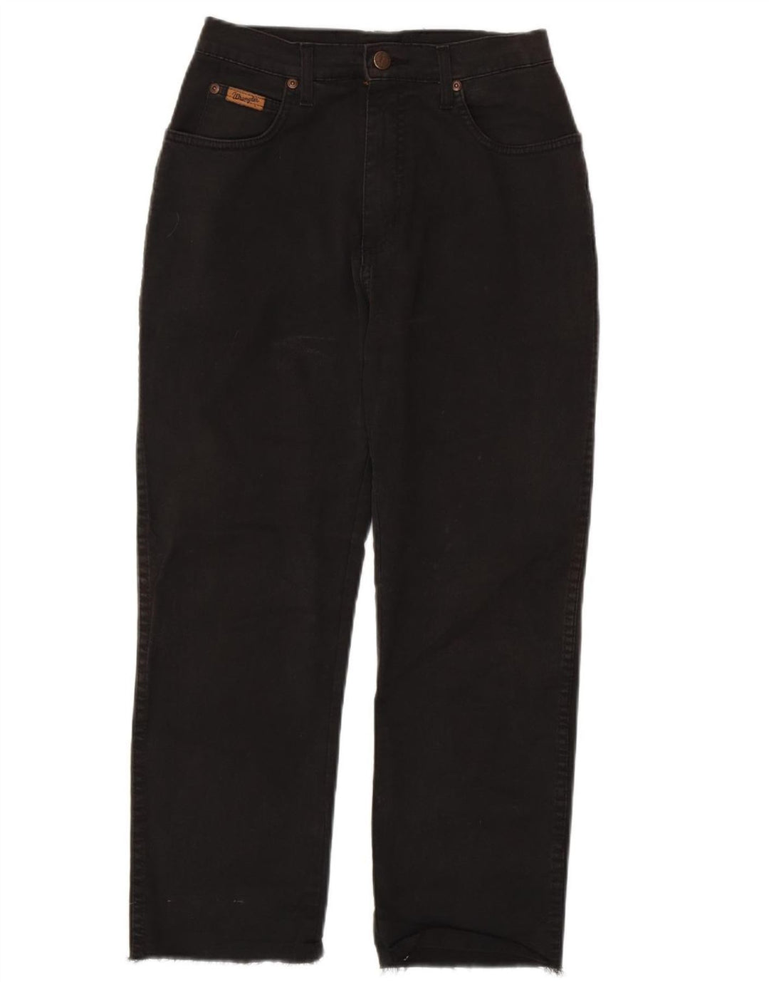 WRANGLER Womens Paula Cropped Jeans W29 L24 Black Cotton