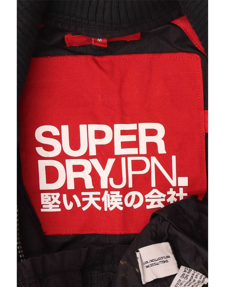 Męska kurtka wojskowa Superdry UK 38, średnia, granatowa, bawełniana