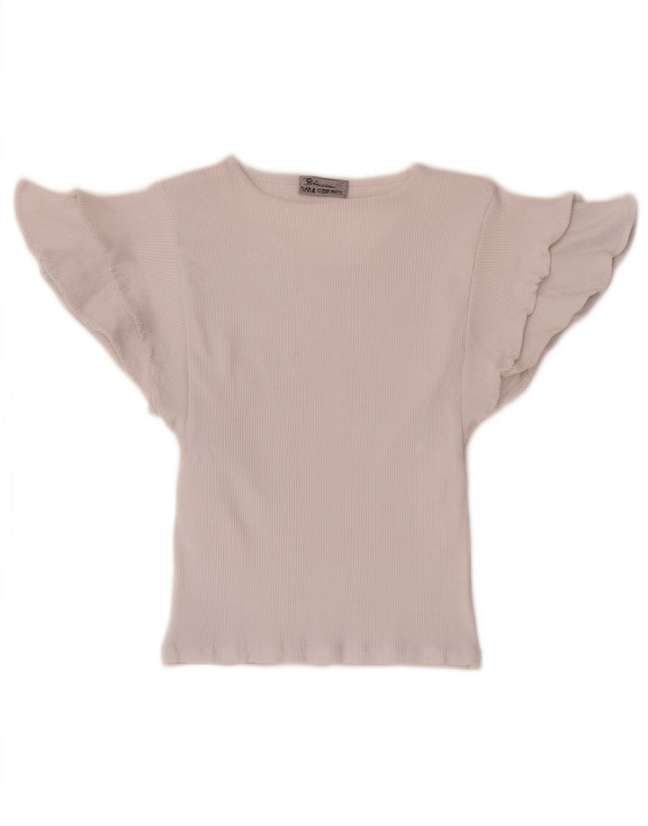 Bluzka damska Zara Crop Batwing Top UK 8 Small White Cotton