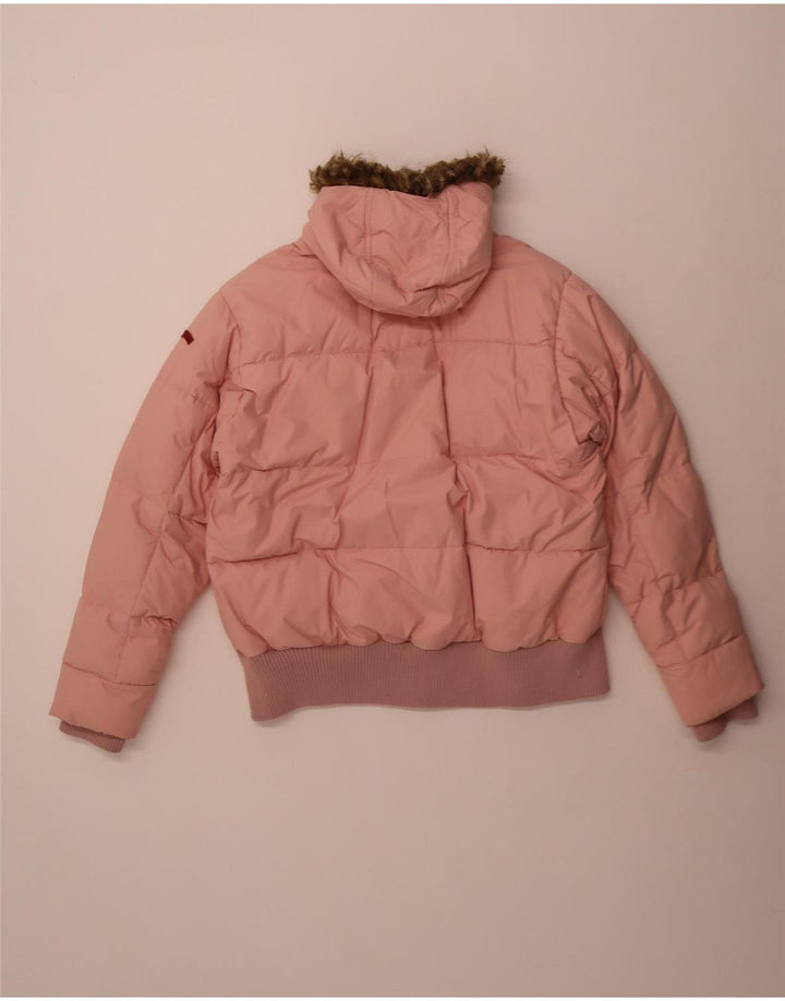 Damska wyściełana kurtka z kapturem Helly Hansen UK 44 2XL Różowy nylon