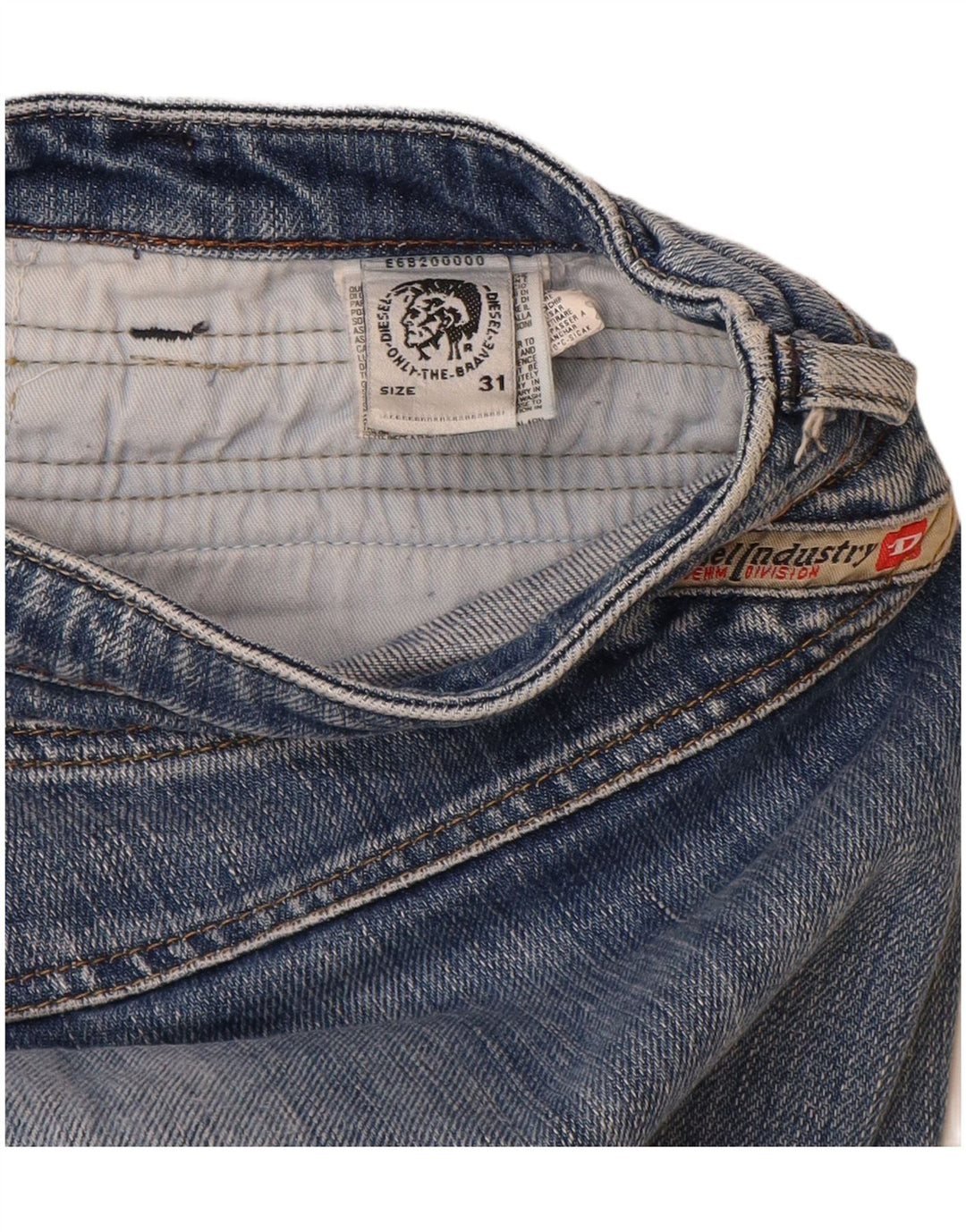 DIESEL Damskie jeansy Bootcut W31 L33 Niebieskie bawełniane