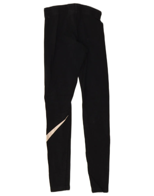 Damskie legginsy Nike Graphic UK 4 XS, czarne, bawełniane