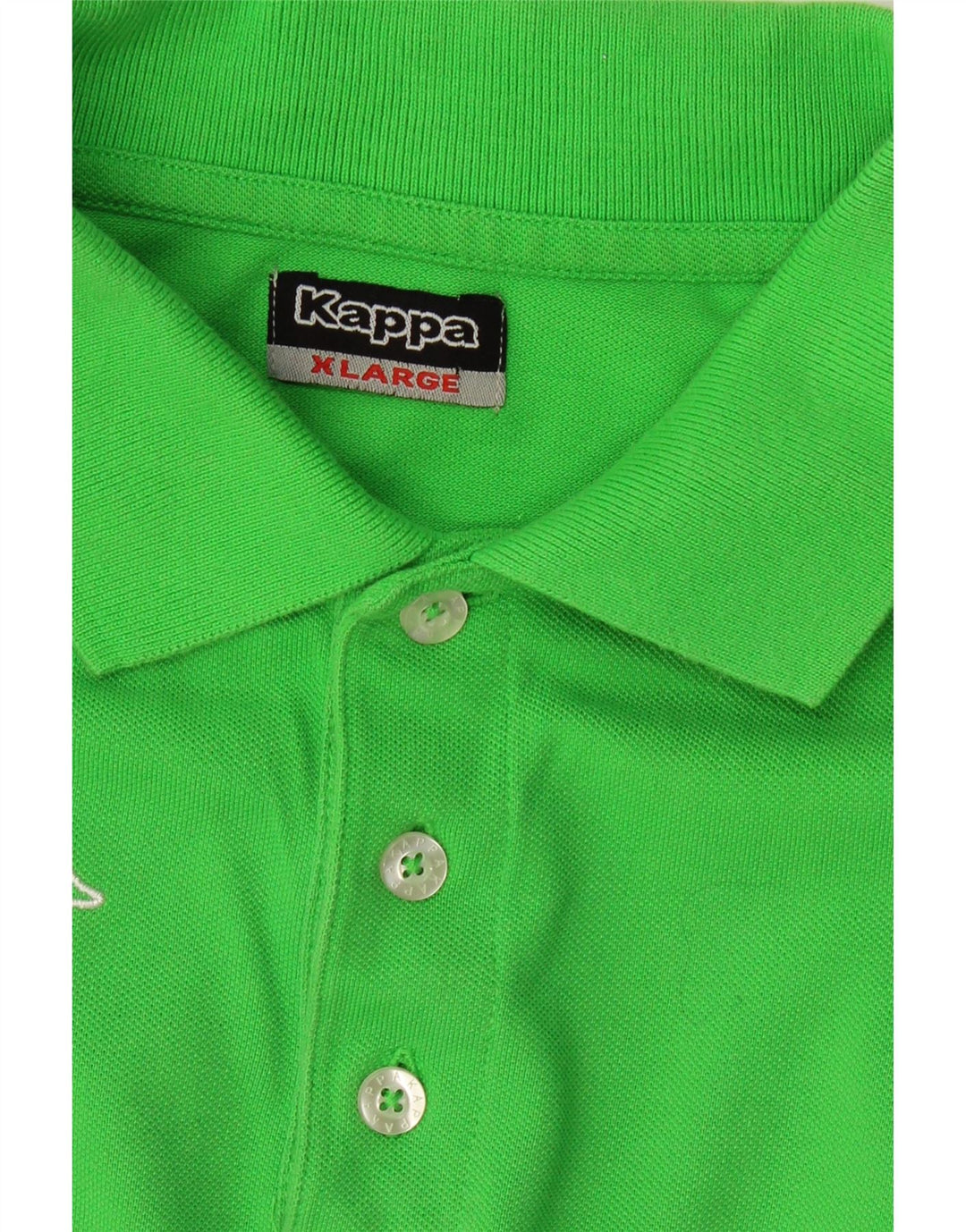 KAPPA Mens Polo Shirt XL Green Cotton Vintage Kappa and Second-Hand Kappa from Messina Hembry 