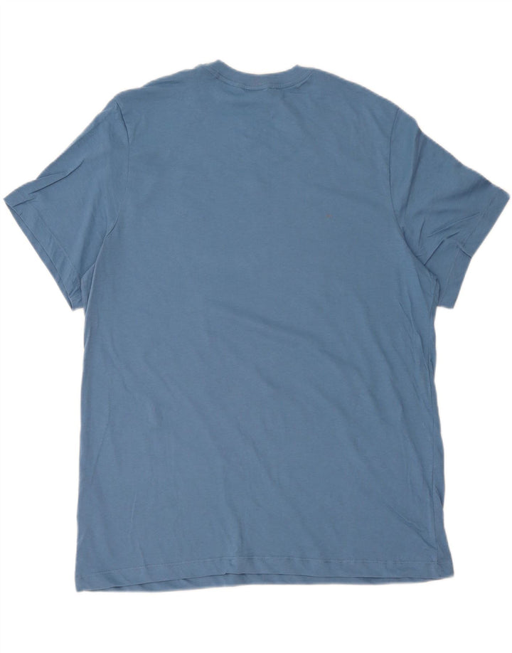T-shirt męski Nike, XL, niebieski, bawełniany
