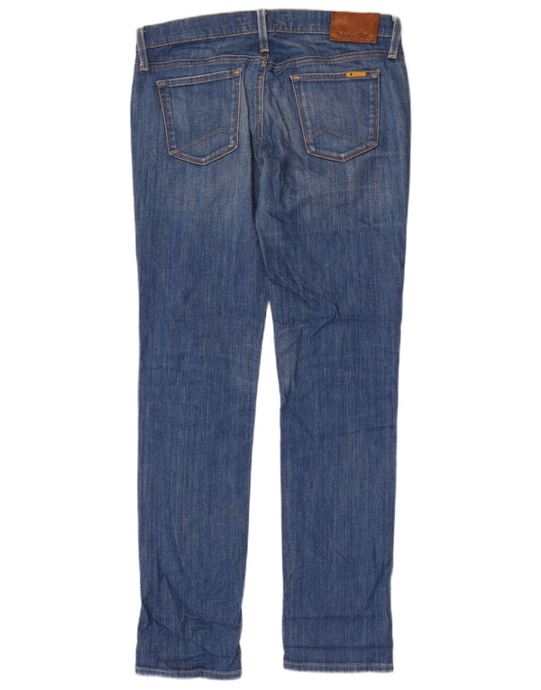 Meltin' Pot Womens Mendel Slim Jeans W28 L32 Blue Cotton